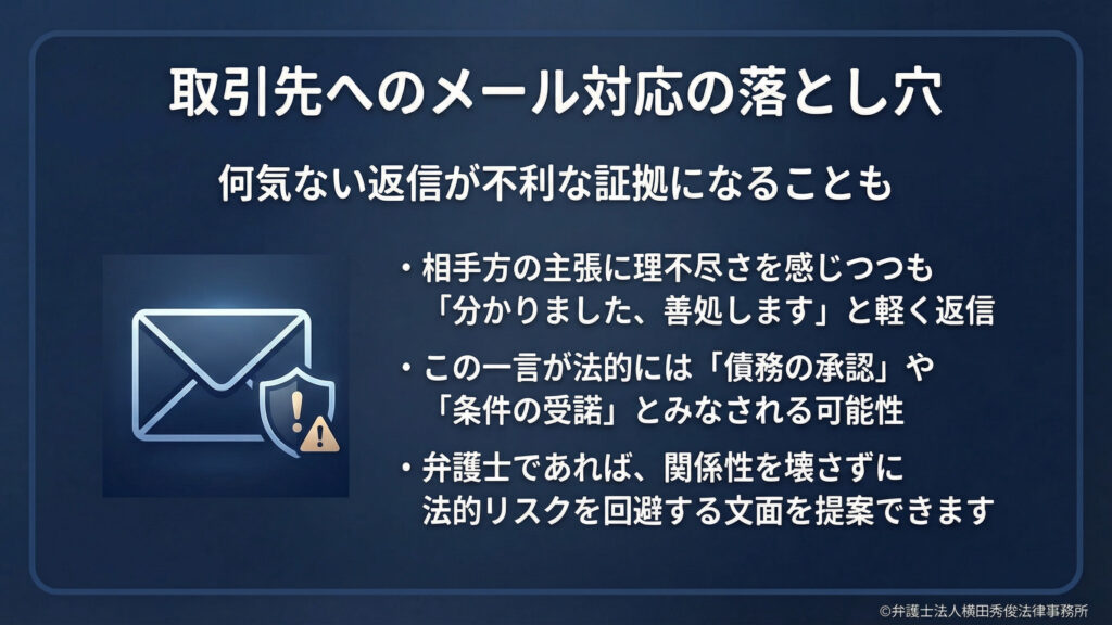 メール対応の落とし穴