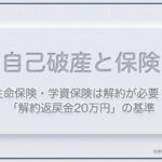 生命保険・学資保険は解約が必要？「解約返戻金20万円」の基準
