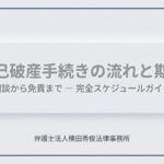 相談から免責まで。自己破産手続きの具体的な流れと期間・スケジュール完全ガイド